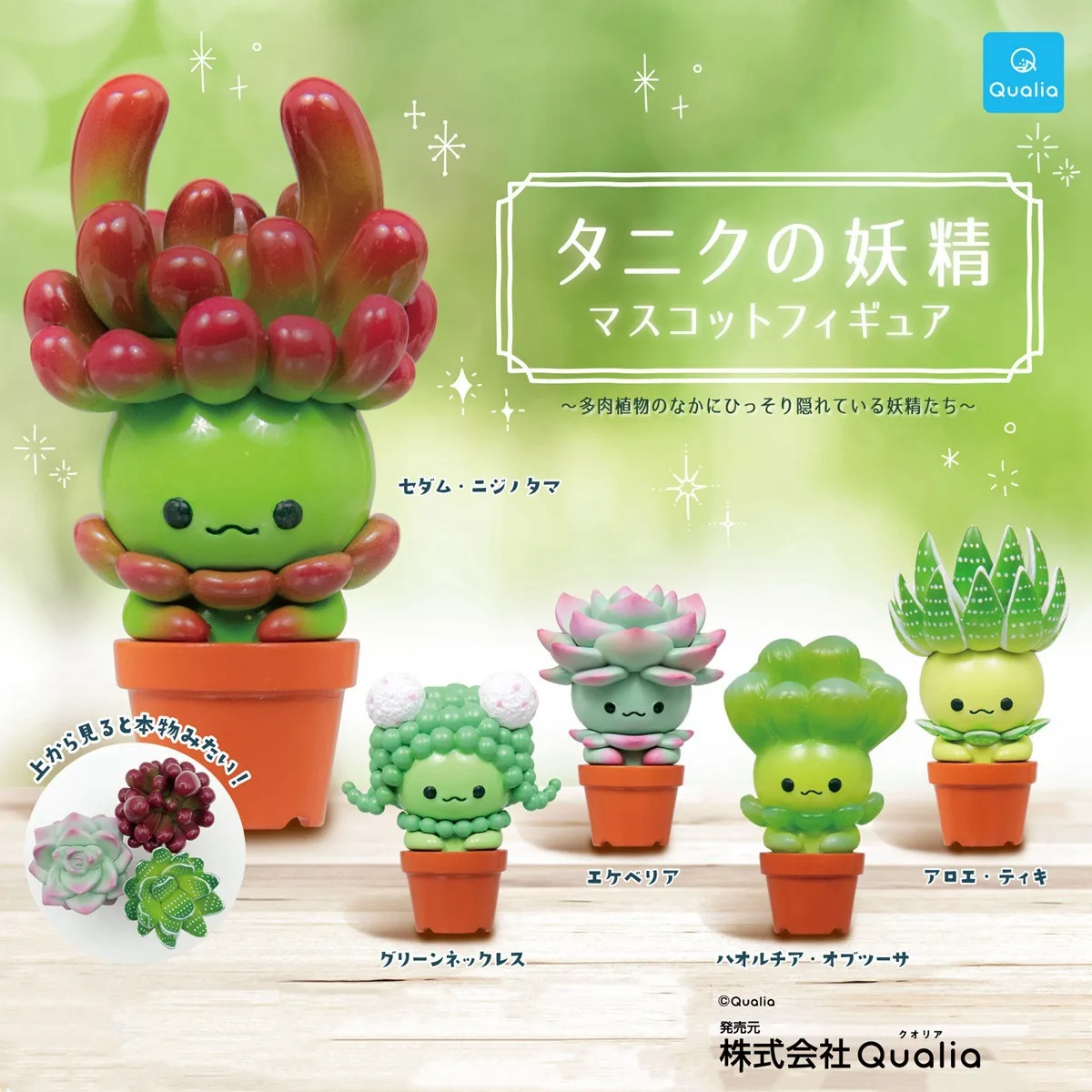 Cactus Mix Pot - Original QUALIA Kawaii Gashapon Figure Cute