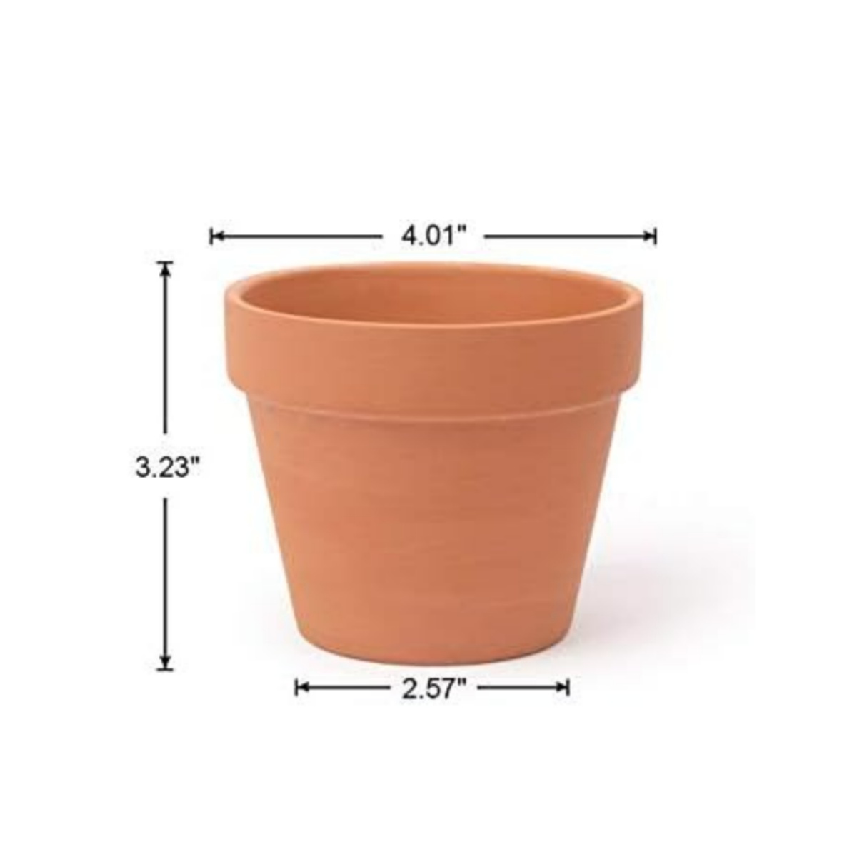 6pcs 4 inch Terracotta Pots Fl - Cactus Mix Pot ulasan dan harga