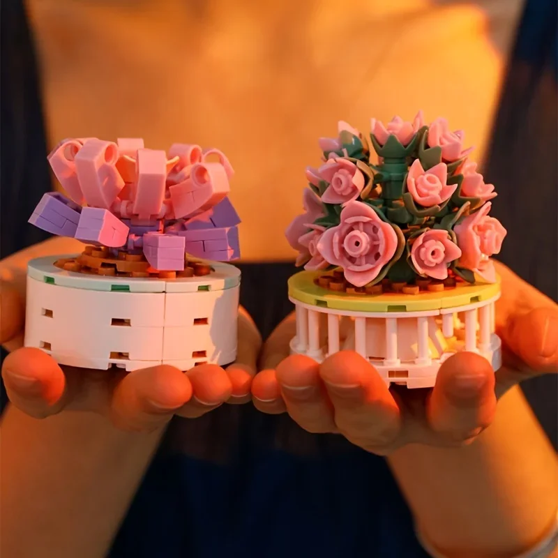 Block City DIY Potted Plants S - Cactus Mix Pot ulasan dan harga