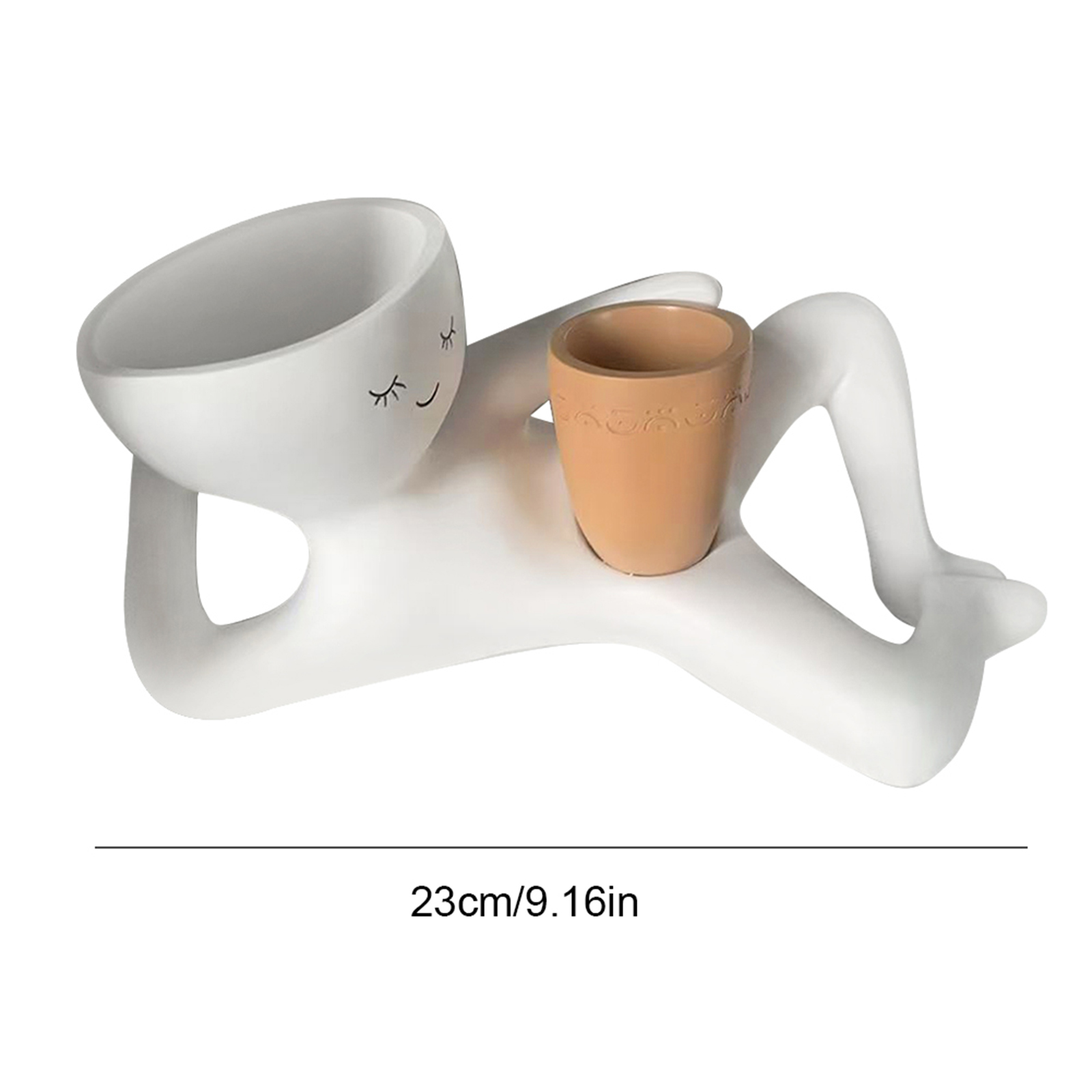 Lazy Guy Planter with Drainage - Cactus Mix Pot ulasan dan harga
